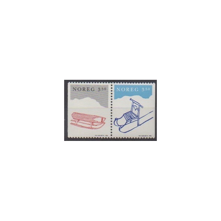 Acheter cette série de timbres de Norvège de l'année 1994 (No 1127/1128).