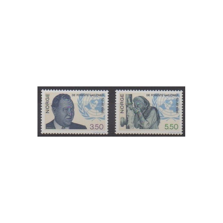Acheter cette série de timbres de Norvège de l'année 1995 (No 1144/1145).