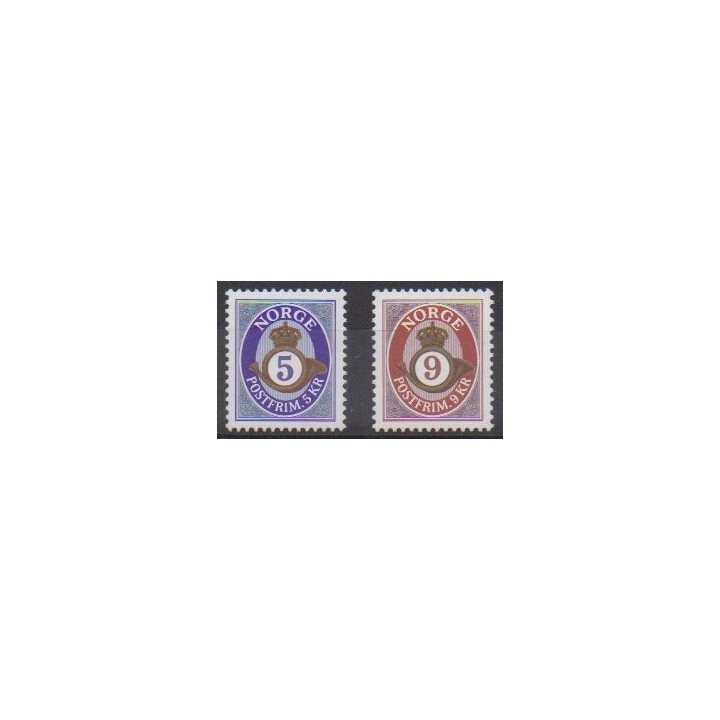Acheter cette série de timbres de Norvège de l'année 2001 (No 1362/1363).
