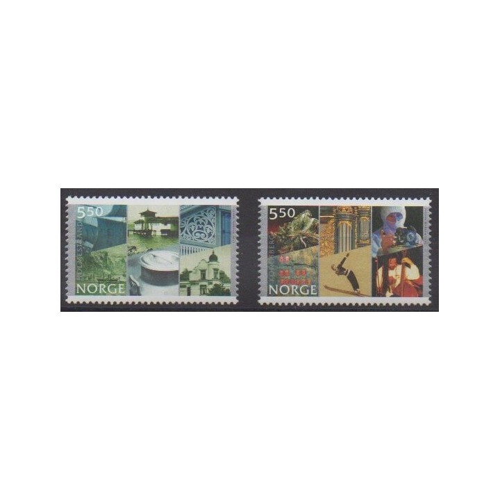 Buy this set of stamps of Norway of the year 2002 (Nb 1379/1380).