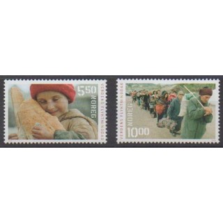 Acheter cette série de timbres de Norvège de l'année 2003 (No 1412/1413).