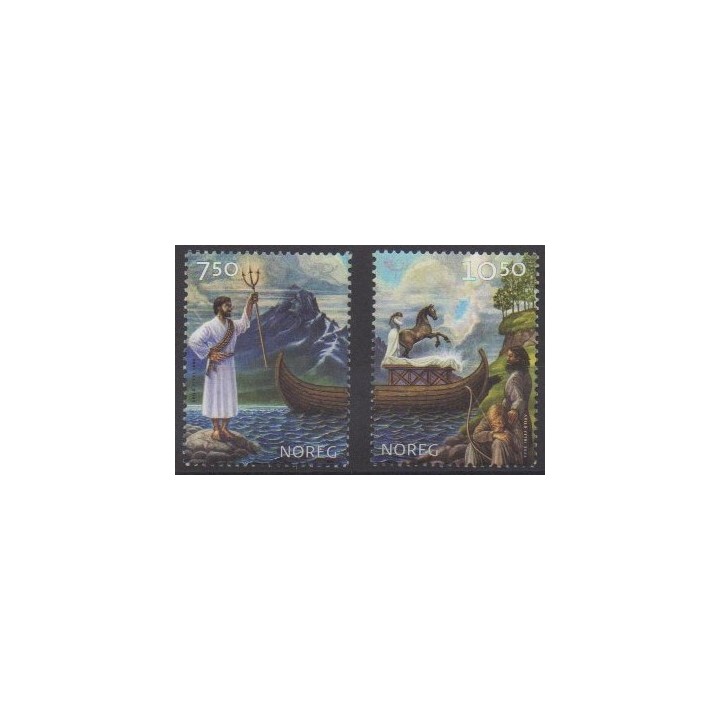 Acheter cette série de timbres de Norvège de l'année 2004 (No 1443/1444).