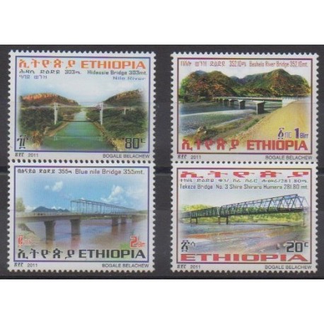 Éthiopie - 2011 - No 1702/1705 - Ponts
