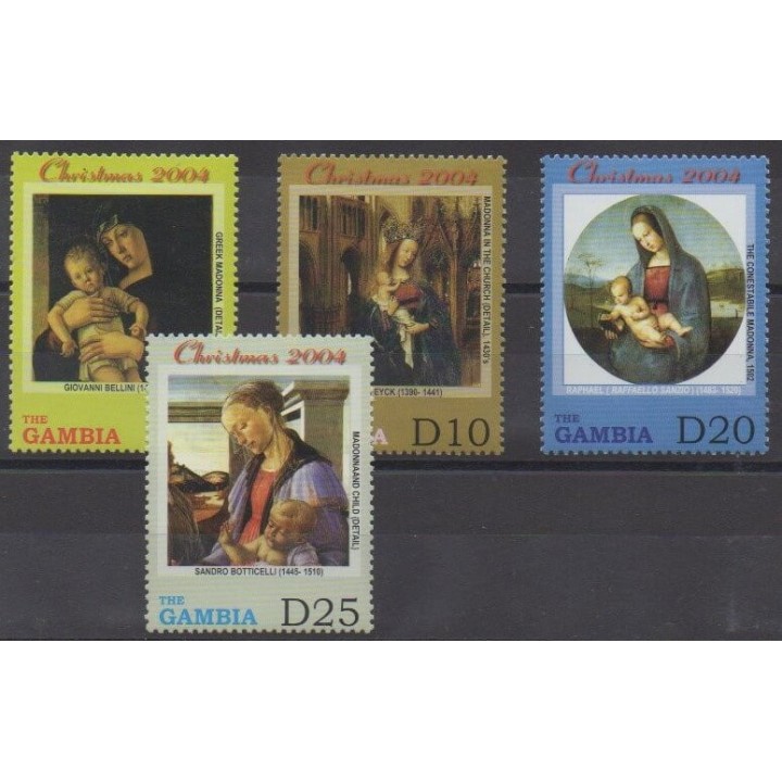 Acheter cette série de timbres de Gambie de l'année 2004 (No 4359/4362).