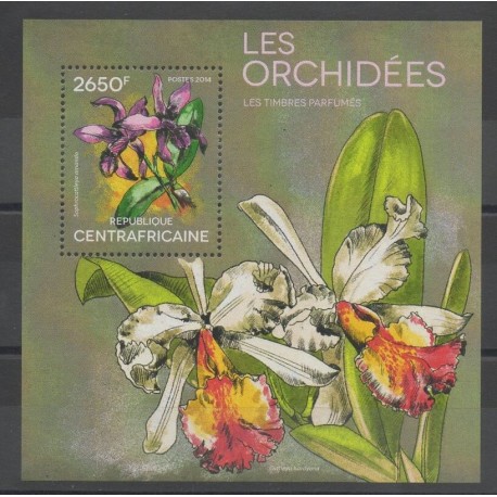 Centrafricaine (République) - 2014 - No BF 684 - orchidées