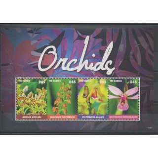 Timbres - orchidées - Gambie - 2015 - No 5515/5518