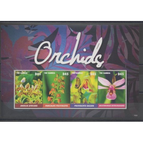 Gambie - 2015 - No 5515/5518 - orchidées