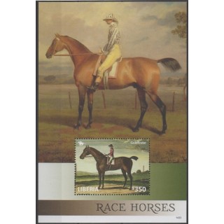 Timbres - chevaux - Liberia - 2014 - No BF 670A