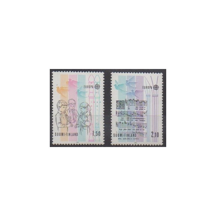 Acheter cette série de timbres de Finlande de l'année 1985 (No 932/933).