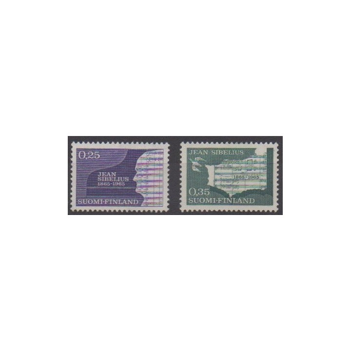 Buy this set of stamps of Finland of the year 1965 (Nb 575/576).