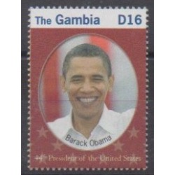 Gambie - 2009 - No 4856 - Célébrités