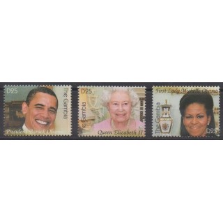 Buy this set of stamps of Gambia of the year 2009 (Nb 4907/4909).
