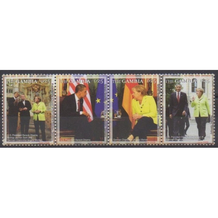Acheter cette série de timbres de Gambie de l'année 2009 (No 4930/4933).