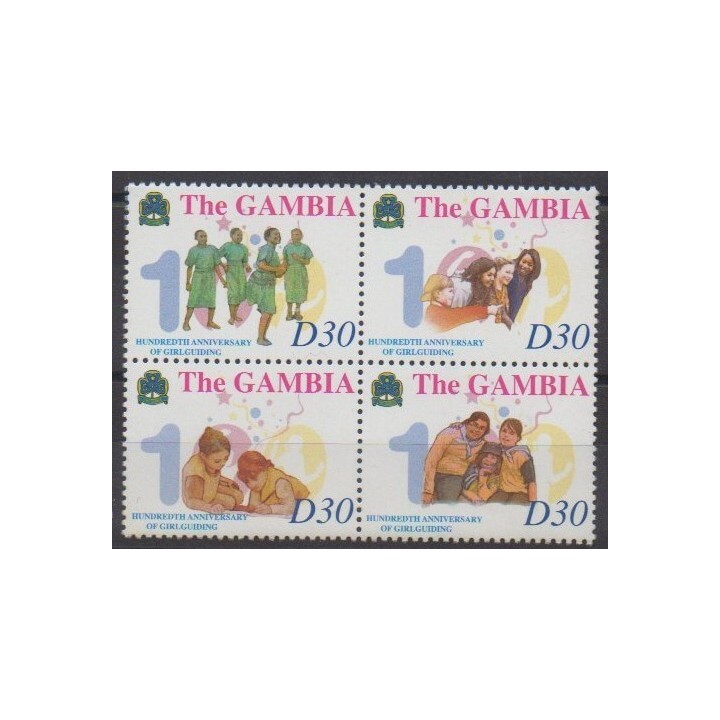 Acheter cette série de timbres de Gambie de l'année 2010 (No 4969/4972).