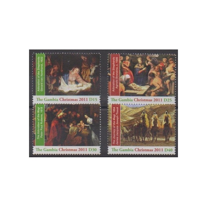 Acheter cette série de timbres de Gambie de l'année 2011 (No 5164/5167).