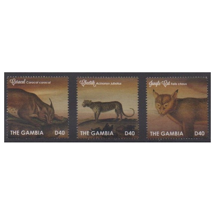 Acheter cette série de timbres de Gambie de l'année 2012 (No 5321/5323).