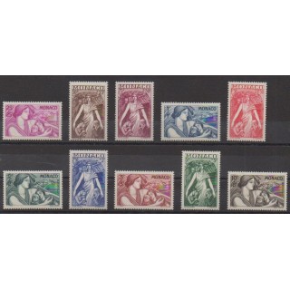 Acheter cette série de timbres de Monaco de l'année 1941 (No 215/224).