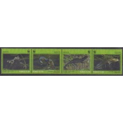 Estonie - 2010 - No 626/629 - Reptiles - Espèces menacées - WWF