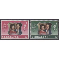 Gibraltar - 1972 - No 290/291 - Royauté - Principauté