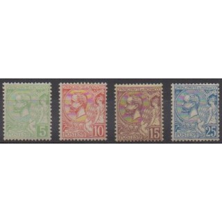 Buy this set of stamps of Monaco of the year 1901 (Nb 22/25).