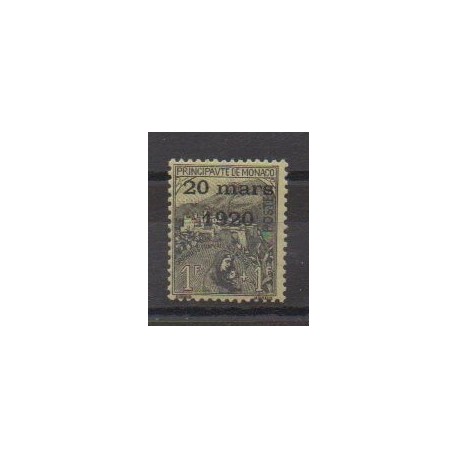 Monaco - 1920 - Nb 42 - Mint hinged