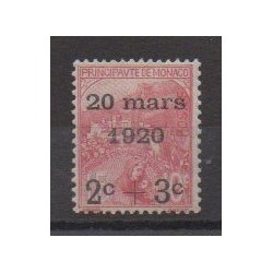 Monaco - 1920 - No 34 - Neuf avec charnière