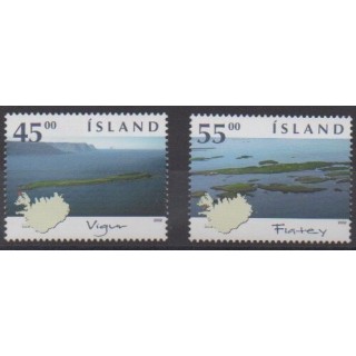 Acheter cette série de timbres d'Islande de l'année 2002 (No 947/948).