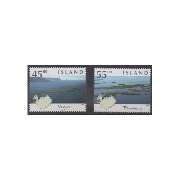 Acheter cette série de timbres d'Islande de l'année 2002 (No 947/948).