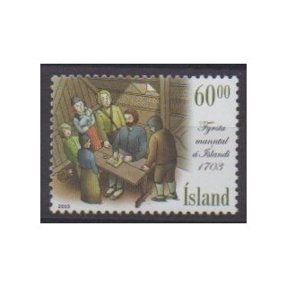 Acheter ce timbre d'Islande de l'année 2003 (No 972).
