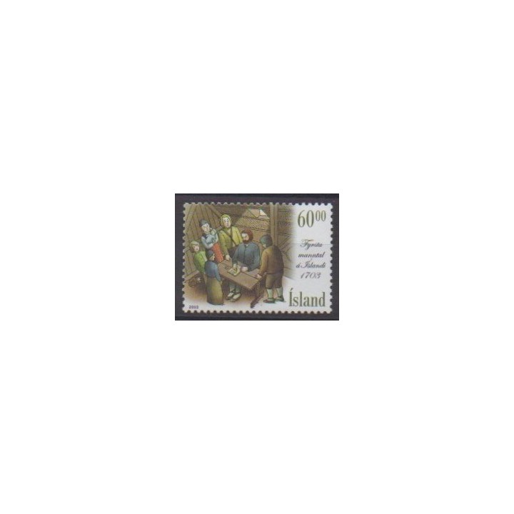 Acheter ce timbre d'Islande de l'année 2003 (No 972).