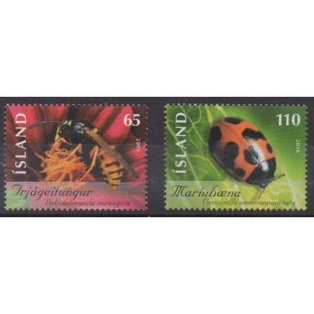 Islande - 2006 - No 1070/1071 - Insectes