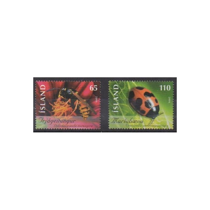 Acheter cette série de timbres d'Islande de l'année 2006 (No 1070/1071).