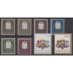 Latvia - 1991 - Nb 269/276 - Coats of arms