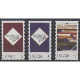 Acheter cette série de timbres de Lettonie  de l'année 1993 (No 321/323).