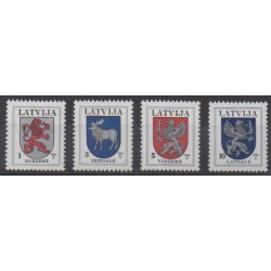Latvia - 1994 - Nb 334/337 - Coats of arms