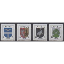 Lettonie - 1995 - No 359/362 - Armoiries
