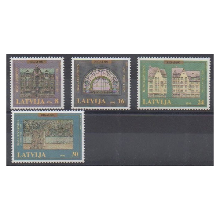 Acheter cette série de timbres de Lettonie  de l'année 1996 (No 402/405).