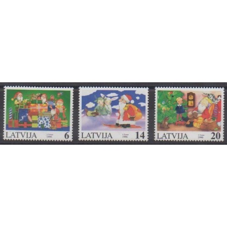 Latvia - 1996 - Nb 406/408 - Christmas