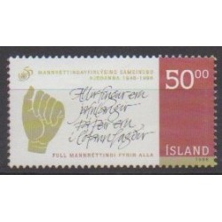 Islande - 1998 - No 852 - Droits de l'Homme