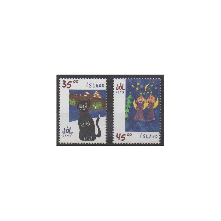 Acheter cette série de timbres d'Islande de l'année 1998 (No 853/854).