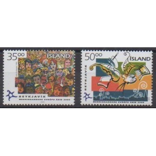 Buy this set of stamps of Iceland of the year 1999 (Nb 876A/876B).