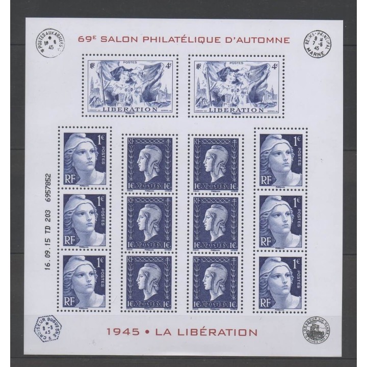 Timbres - Seconde Guerre mondiale - France - Blocs et feuillets - 2015 - No F4986