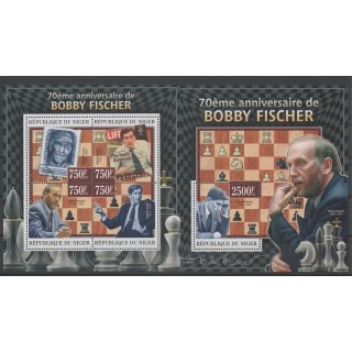 Stamps - chess - Niger - 2013 - Nb 1853/1856 - BF 170