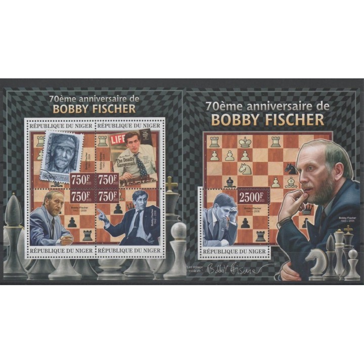 Stamps - chess - Niger - 2013 - Nb 1853/1856 - BF 170