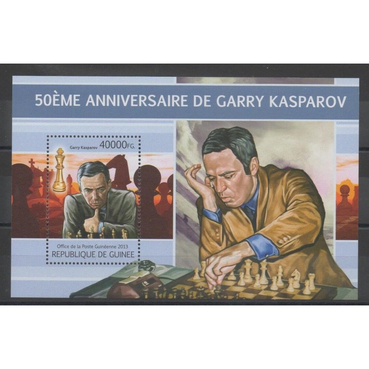 Stamps - chess - Guinea - 2013 - Nb BF 1492