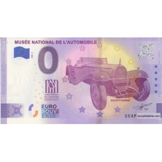 Billet souvenir touristique - 2022-3 - Musée nationale de l'automobile - (Haut-Rhin)
