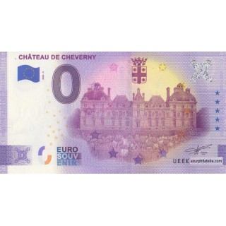Billet souvenir touristique - 2022-3 - Château de Cheverny - (Loir-et-Cher)