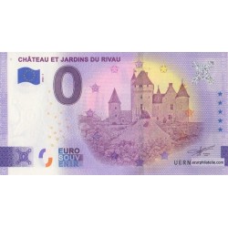 Euro banknote memory - 37 - Château et jardins du Rivau - 2022-1 - Anniversary