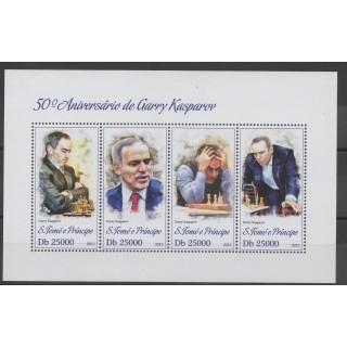 Stamps - chess - Saint Thomas and Prince - 2013 - Nb 4184/4187
