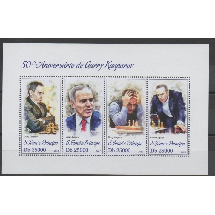 Timbres - échecs - Saint-Thomas et Prince - 2013 - No 4184/4187